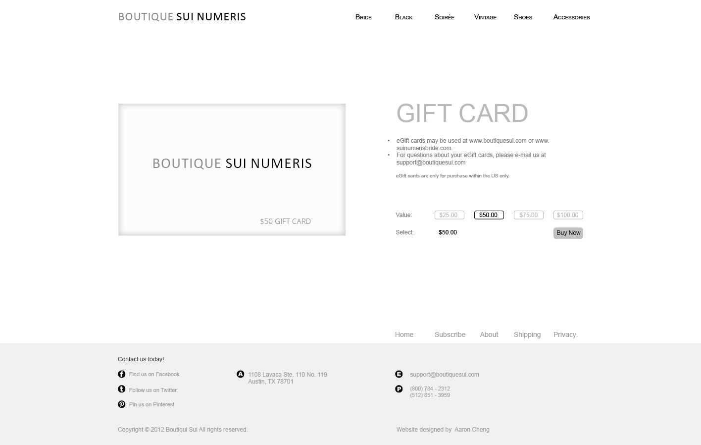 Gift Card Design