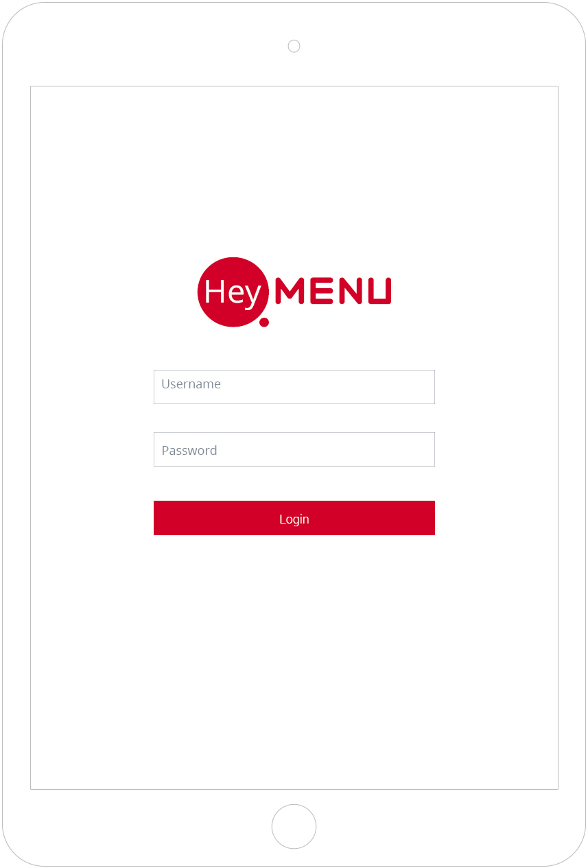 Login page