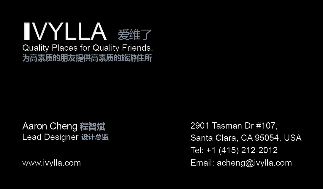 Business card front