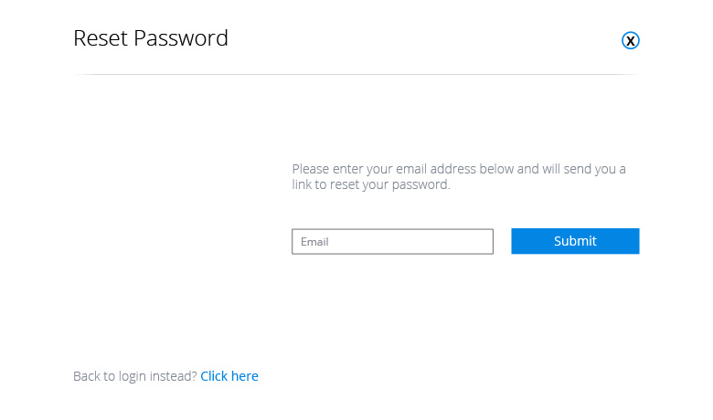 Forget Password Screenshot