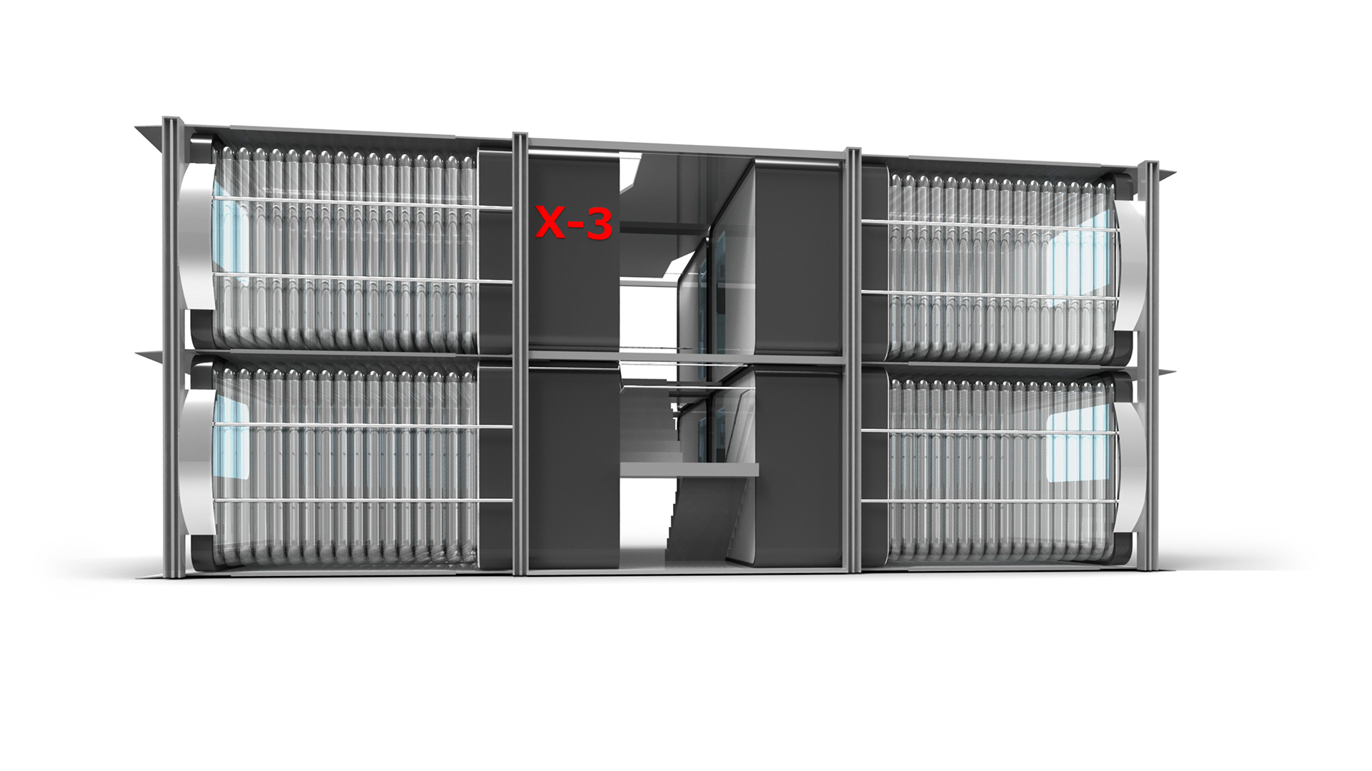 Parking + Housing rendering