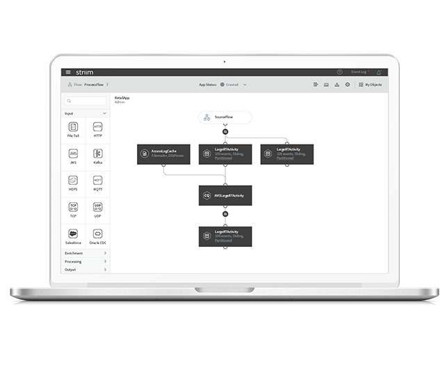 Striim Flow Designer Screenshot